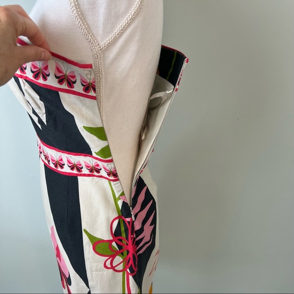 TIBI Strapless Butterfly Print Dress - Picture 8 of 13